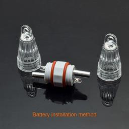 1 pc led luz de pesca subaquática, luz de isca de peixe piscante dupla face, acessório de equipamento de pesca leve e portátil - Image 5