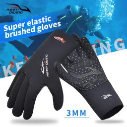 Luvas de mergulho em neoprene, manter aquecido, mergulho, surf, caiaque, canoagem, pesca submarina, esqui, natação, esporte aquático, 3mm - Image 1