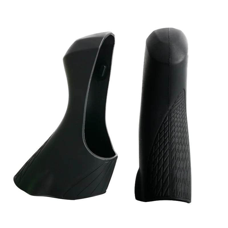 Bicicleta engrenagem Shift Brake Lever Cover, Brake Grips, Capuzes de silicone, Road Bike Shifter Protector, Shimano 105, ST-4700, R5800, R6800 - Image 1