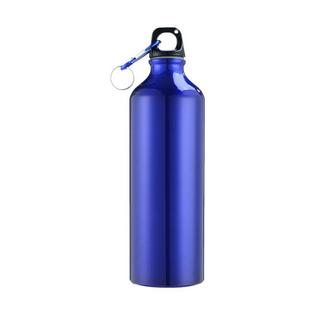 Garrafa de Água Reutilizável de Alumínio com Mosquetão - 750ml, Portátil e À Prova de Vazamento para Caminhadas, Viagens e Atividades ao Ar Livre