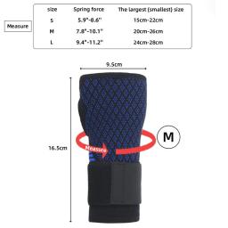 Luvas De Guarda De Mão De Esportes De Nylon De Malha, Pulseira De Suporte De Pulso, Manga Elástica De Palmeira, Fitness, 1Pc - Image 5