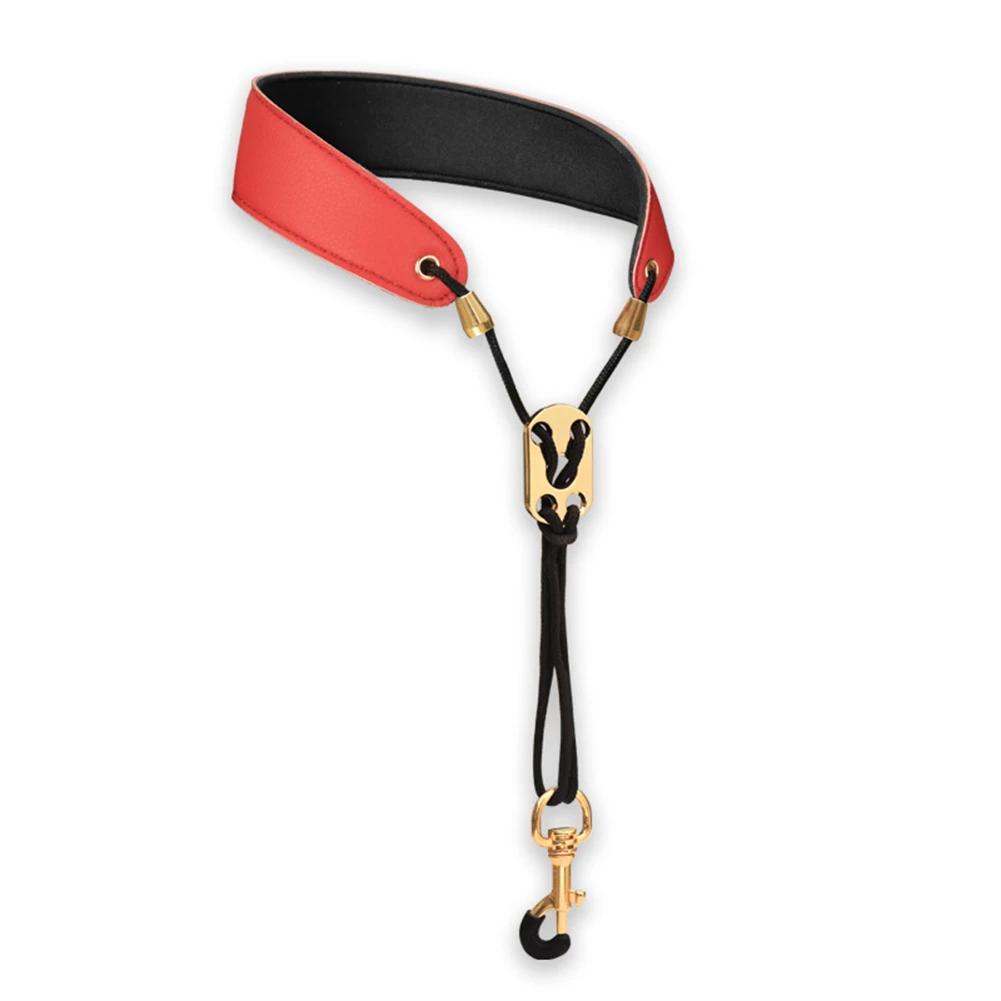 Couro Saxofone Neck Strap, Correias, Protetor para Soprano, Tenor, Alto, Barítono, Sax, Acessórios para Instrumentos Musicais - Image 1