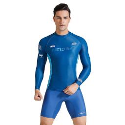 Surf Rashguard para homens, proteção UV UPF50, roupa de banho de manga comprida, camisa de natação, mergulho à vela - Image 2