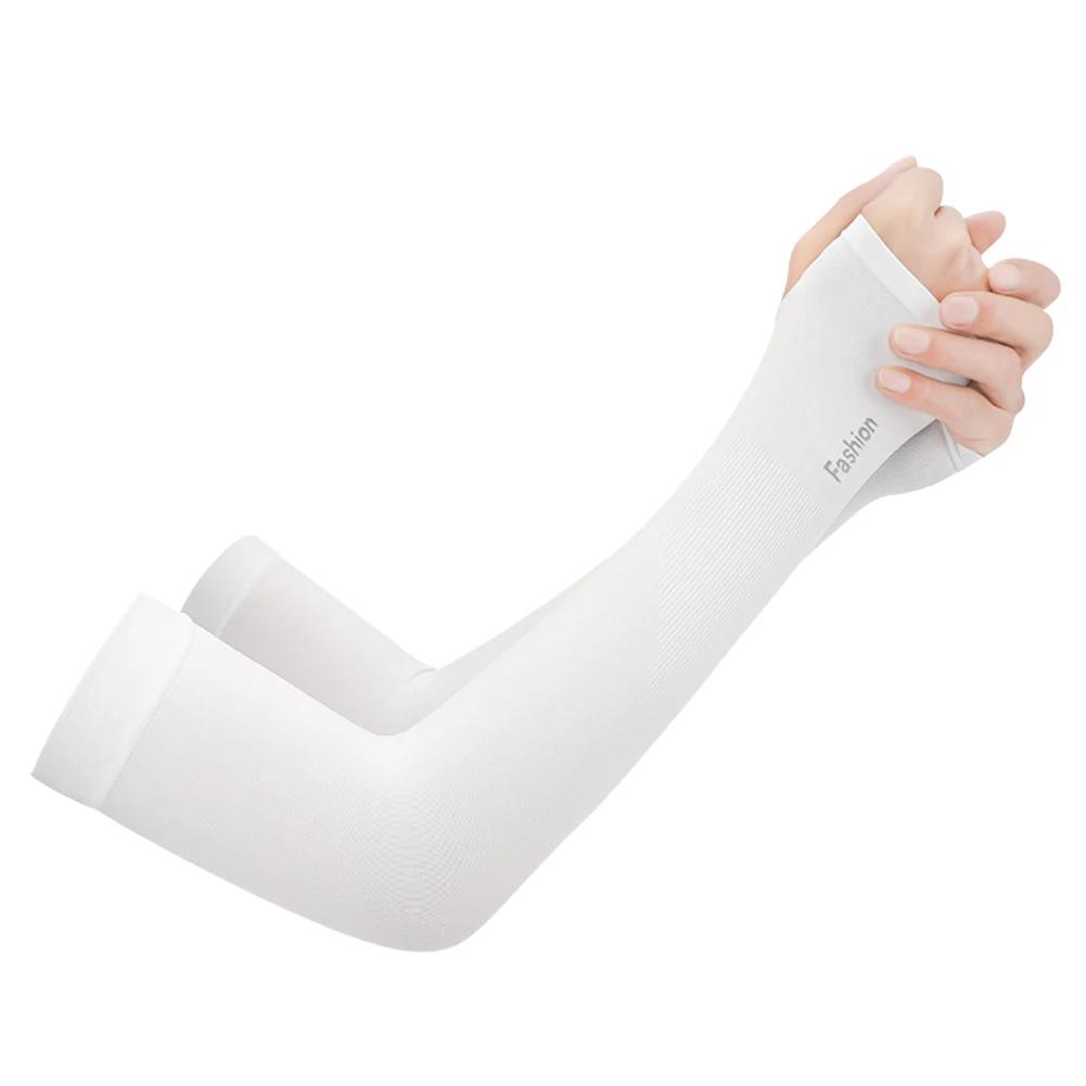 Luvas de proteção solar UV, luvas sem dedos de ciclismo, Muff legal, seda de gelo, capa elástica do braço, condução, anti-queimaduras solares, verão, 1-10 par - Image 1