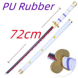 72cm zoro espada cosplay 1:1 anime kozuki oden yamato roxo espada arma katana segurança pu wa michi ichi samurai espada brinquedo - Image 4