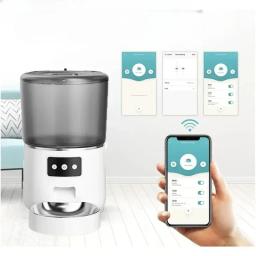 Alimentador automático para animais com tigela de aço inoxidável Smart Food Kibble Dispenser Temporizador para cães e gatos Acessórios para animais de estimação - Image 3