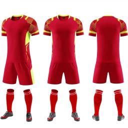 Kit Camisa de Futebol para Homens e Crianças, Uniformes de Treino de Futebol, Adultos e Crianças, Ternos Meninos, Novo - Image 2