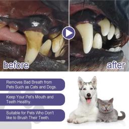 Gel Reparo De Dentes Oral Para Animais De Estimação, Reparo De Dentes, Limpador De Escova, Cães Naturais, Creme Dental De Gatos, Filhotes De Gatinho, Suprimentos De Refrescador De Respiração - Image 3