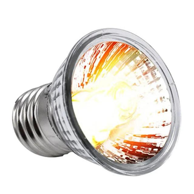 Lâmpadas UVA UVB para Répteis com Controlador de Temperatura - Aquecimento Eficiente para Tartarugas 25W, 50W, 75W, Disponíveis em Pacotes de 1 a 2 Peças