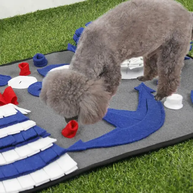 Tapete de Alimentação Não Tecido para Treinamento Seguro de Cães e Gatos - Almofada Interativa para Cheirar e Lamber