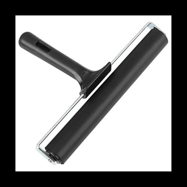Borracha Roller Brush para Pintura e Estampagem em Art Craft - Ideal para DIY, 8"