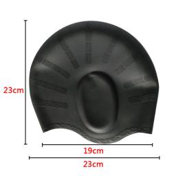 Touca de natação à prova d'água - Alta elasticidade, proteção para as orelhas, touca de mergulho grande de silicone para maior conforto e durabilidade - Image 6