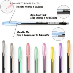 Conjunto de canetas gel coloridas para adultos, Fine Point Art Marker, 60 cores únicas, livros para colorir, rabiscar, Scrapbooking, desenho - Image 3