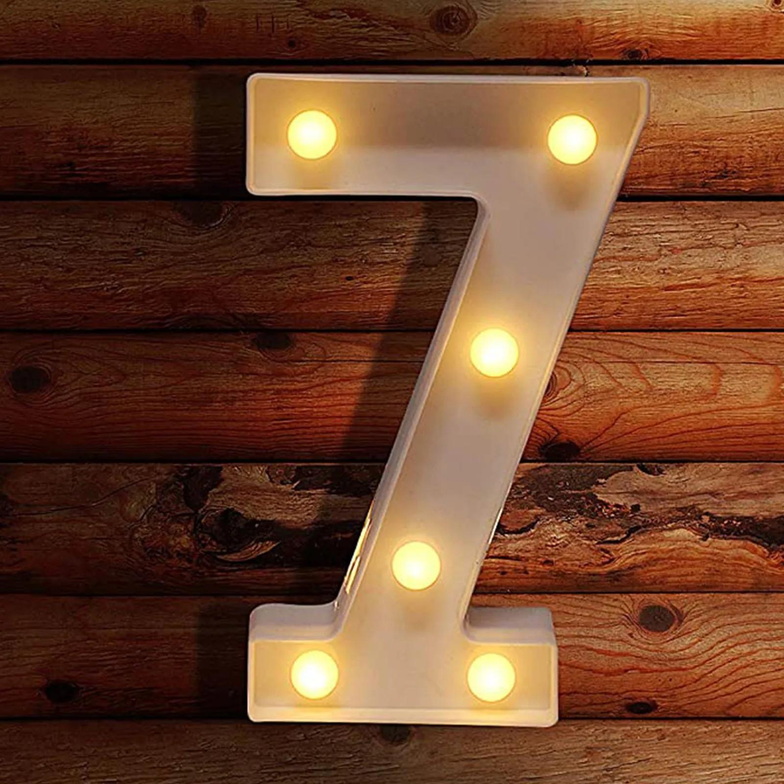 Luzes LED Número para Festa de Aniversário, Lâmpada de Luz da Noite, Suprimentos DIY, Decoração de Natal, Decoração Número, 0, 1, 2, 3, 4, 5, 6, 7, 8, 9, 16 cm, 22cm - Image 1
