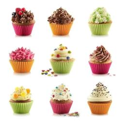 Formas Silicone Mini Cupcake Bolo Muffin Assadeira Kit Com 12 Unidades - Image 3