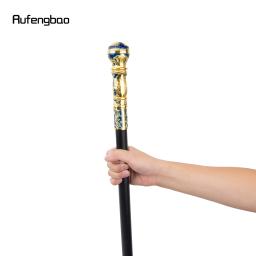 Luxo Single Joint Walking Stick, Punho Redondo, Bastão Decorativo, Halloween Crosier, Azul, Dourado, Cosplay Party, 93cm - Image 5