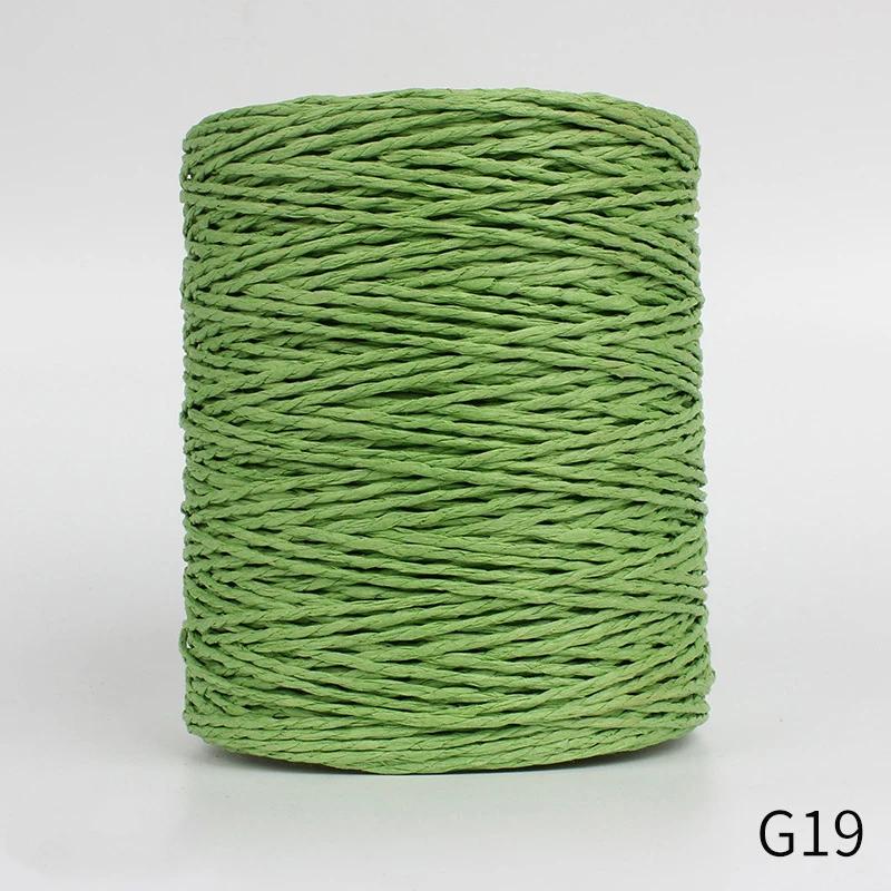 280-300m natural rafia fio de palha diy artesanal crochê tricô chapéu bolsa almofada cesta ráfia corda material acessório - Image 1