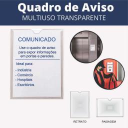 100 Display a4 expositor porta folha quadro aviso parede PET - Image 2