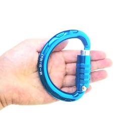 Bloqueio automático mosquetão para escalada, semi-círculo, fivela de meia lua, parapente, escalada de árvore, arborista, 20KN - Image 5