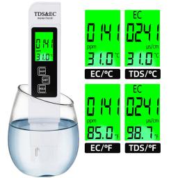 Profissional 3 em 1 água Tester, TDS CE Medidor de Temperatura, Digital LCD água Testing Pen, filtro de pureza, qualidade - Image 2