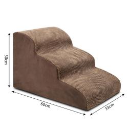 Anti Slip Ramp para Pequenos Animais, Escada para Escalada, Sofá, Sofá Alto, Carros, Pet Stair Supplies, Cão, Gato, 3 Passos - Image 6