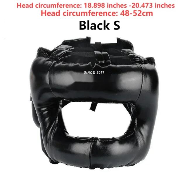 Capacete de Proteção Completo para Boxe e MMA com Feixe Cruzado e Estrutura Fechada para Segurança Máxima durante Treinos