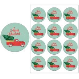 Adesivos decorativos para natal, adesivos com múltiplos selos para embalar envelopes, festa de ano novo, decoração de natal, presentes - Image 3