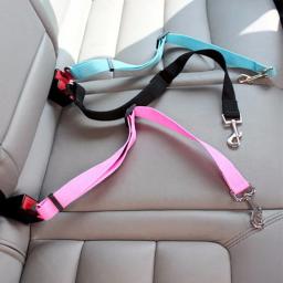 Ajustável Car Seat Belt para Pet, Veículo Dog Harness, Lead Clip, Alavanca de Segurança, Tração Dog Coleiras, Pet Acessórios - Image 1