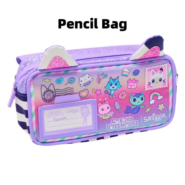 Smiggle Gabby Casa de Bonecas Série Mochila Escolar Infantil 26cm