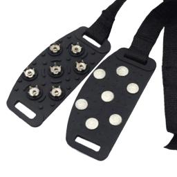 Grippers De Gelo Universal Para Sapatos, Capas De Sapatos, Spikes, Ice Cleats, 7 Garras De Parafuso Prisioneiro - Image 5