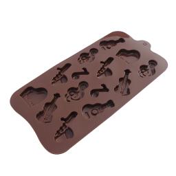 Molde do silicone para o chocolate e os doces, instrumento musical, ferramenta do cozimento - Image 6