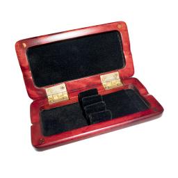 Caso De Madeira Reed com Inner Soft Cloth, Instrumento Acessórios Container, Red Wood Reeds Holder, Caixa De Armazenamento para 3Pcs Oboe Reeds - Image 4