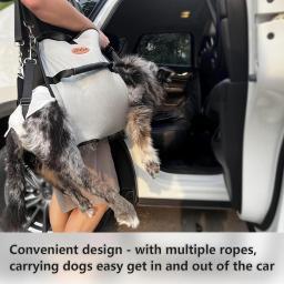 Dog Carry Sling Mochila de Emergência, Pet Harness, Transportadora para cães idosos, lesões articulares, artrite, para cima e para baixo da escada, 1pc - Image 3