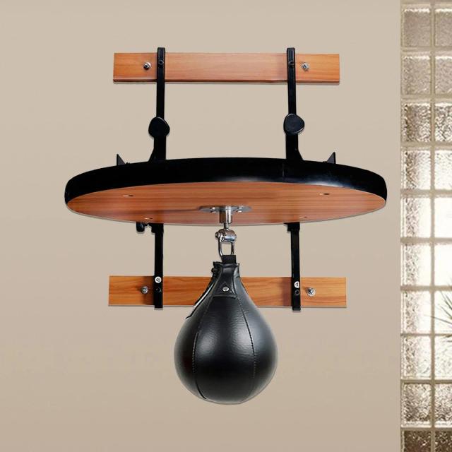 Kit Profissional de Treinamento de Boxe: Plataforma com Montagem na Parede e Saco de Velocidade