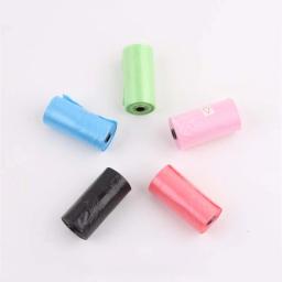 20 pces/sacos de cocô do animal de estimação do rolo lixo saco pegar saco limpo distribuidor coletor recarga eco-friendly portadores pooper scoopers sacos - Image 2