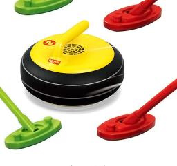 Elétrico Suspenso Curling Toy Set, Bola Light Shuttle, Hóquei, Esportes Indoor, Brinquedos Educativos para Crianças, Presente do Kid - Image 4