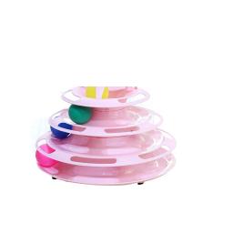 Três Camadas Bola Gato Brinquedo Interativo, Bola, Play Plate, Espaço Torre, Pet Cat Turntable - Image 5