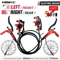 TANKE MTB Conjunto De Freio A Disco Elétrico Hidráulico E Scooter Power Control Shifter 160mm rotores Freios Da Bicicleta Ciclismo Acessório - Image 6