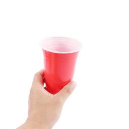Copo plástico do suco, fontes do partido do agregado familiar, jogos do evento e do restaurante, pongue de cerveja, 450ml, 50 PCes pelo grupo - Image 2