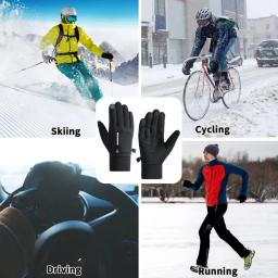 Luva desportiva térmica impermeável para homens e mulheres, Corrida, Ciclismo, De condução, Esqui, Caminhada, Quente, Trabalho, Inverno - Image 6