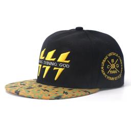 Boné de beisebol bordado para homens e mulheres, Hip Hop, algodão, chapéus relâmpago, esportes casuais ao ar livre, guarda-sol, drop shipping - Image 6