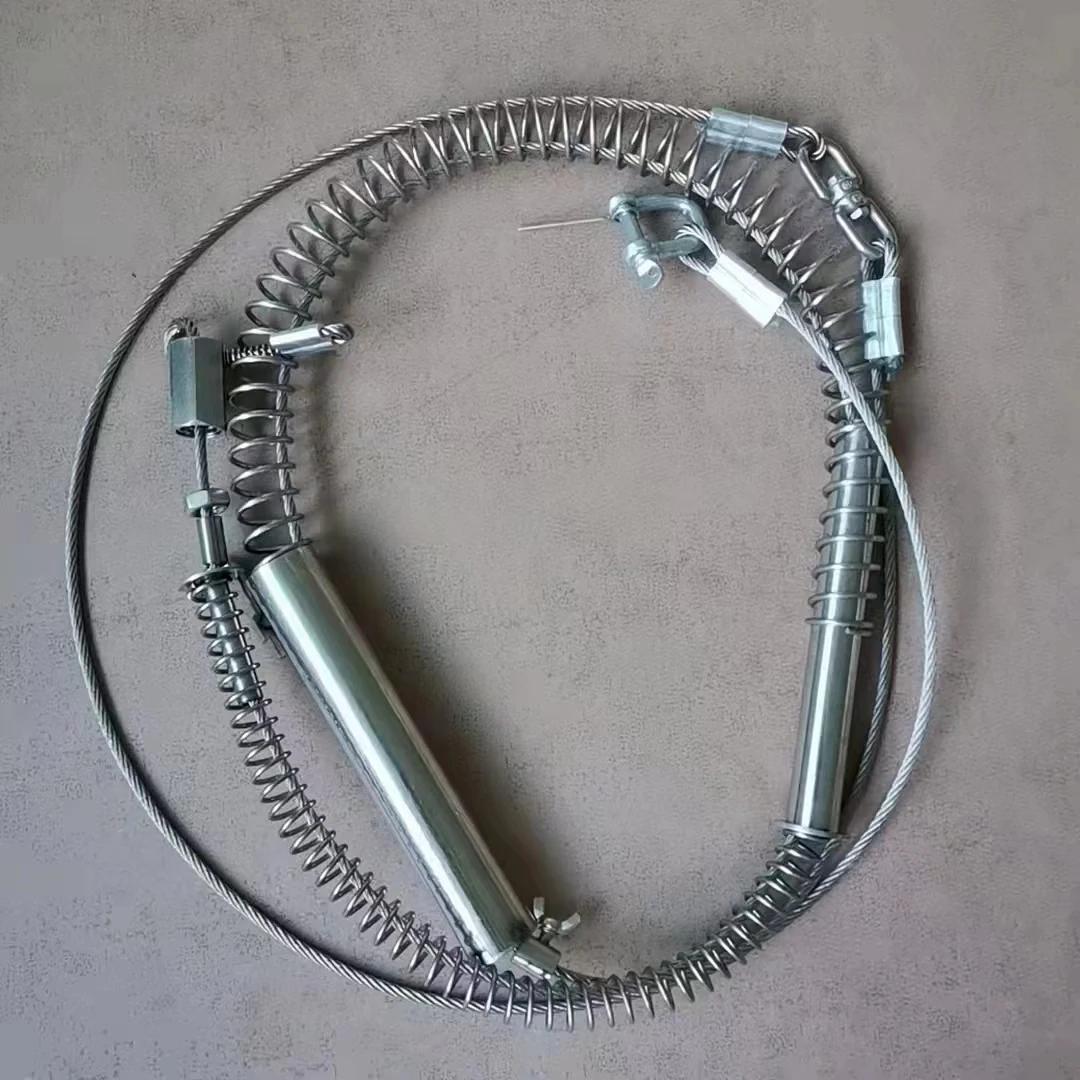 1 peça mola mais forte para a armadilha de javali raposa mouse armadilha substituição com porcas diâmetro 4mm - Image 1