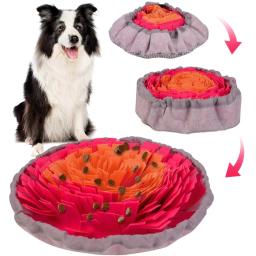 Lavável Feltro Sniffing Pad para Pet, Cão dobrável Slow Feeding Mat, Treinamento Snuff Mat Toy - Image 3