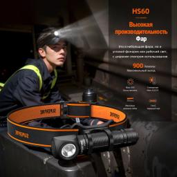 Novo farol LED SUPERFIRE HS60 recarregável 90 °   Farol 18650 tipo C tocha com indicador magnético lanterna de cabeça de lâmpada traseira - Image 2