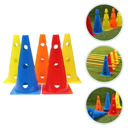5 pçs equipamento de treinamento de futebol flexibilidade de futebol obstáculos oco para fora cones de treinamento marcador cones - Image 1