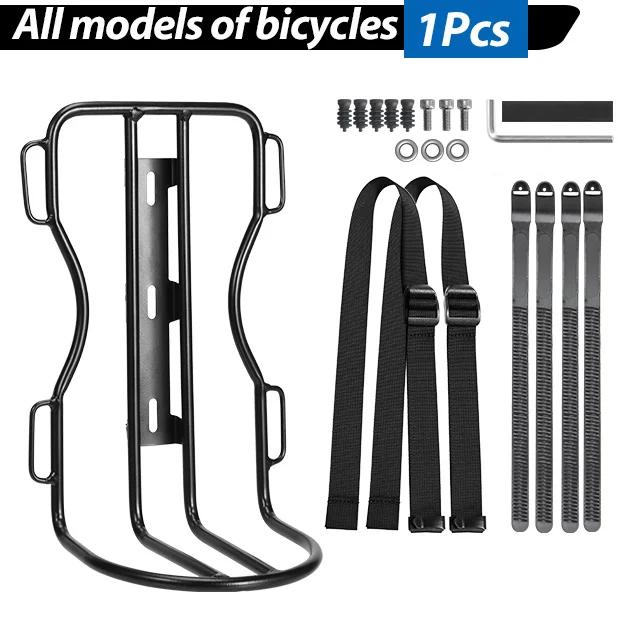 Prateleira Newboler para Garfo Dianteiro de Bicicleta com Bolsa de Metal: Suporte Portátil de 10L para MTB