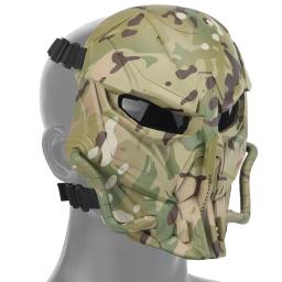 Paintball máscara protetora, máscara de Airsoft tático, Justiceiro, Halloween Cosplay, campo, camuflagem, máscaras faciais completas - Image 3