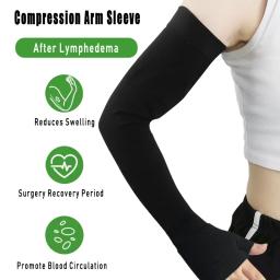 Luva elástica unisex do braço da compressão, respirável, exterior, proteção UV, esportes, voleibol, basquetebol, palma, 1PC - Image 5