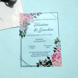 Envelope com selo para flores secas, laser personalizado para casamento personalizado gratuito, festa festival, convide suprimentos, Borgonha, 50pc - Image 2