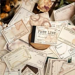 Pacote de papel Scrapbooking vintage Material Scrapbooking, Bloco de notas para planejador Memo Journaling, papelão, 96 folhas por pacote - Image 2